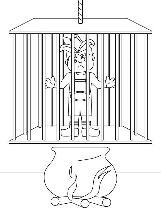 Hänsel und Gretel druckbare schlicht