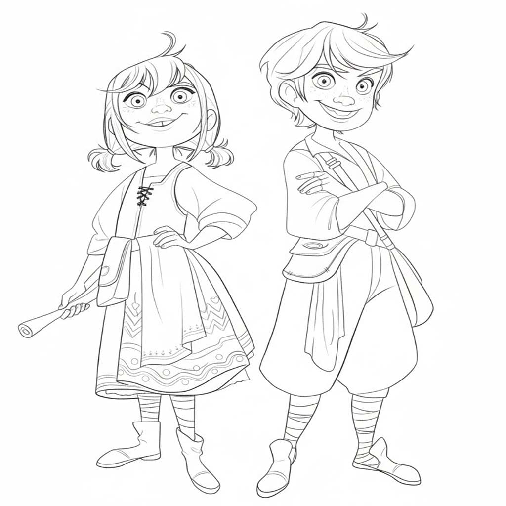 Hänsel und Gretel kostenlos druckbare