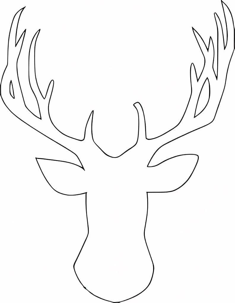 Hirschkopf druckbare basisch