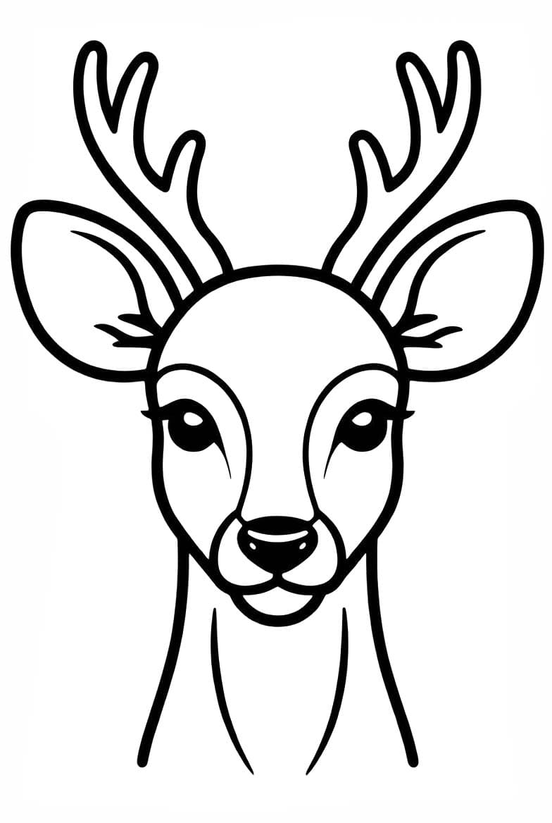 Hirschkopf kostenlos einfach