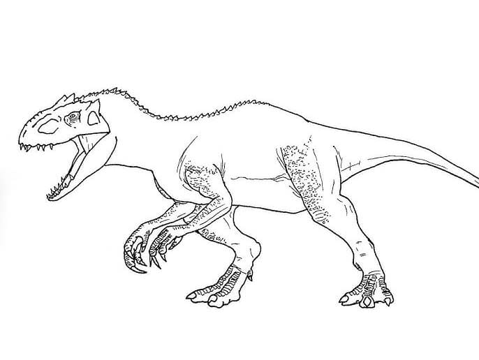 Indominus Rex druckbare einfach