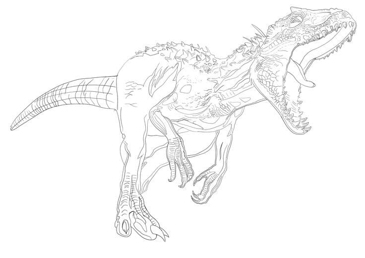 Indominus Rex druckbare schlicht