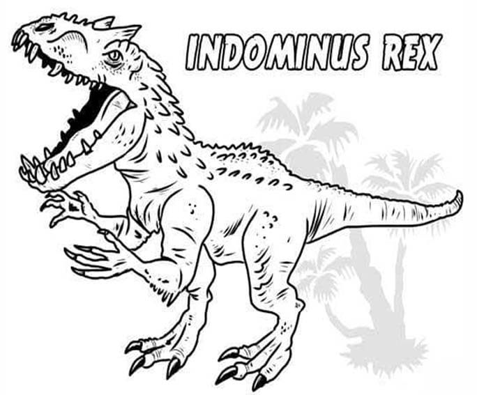 Indominus Rex kostenlos druckbare basisch