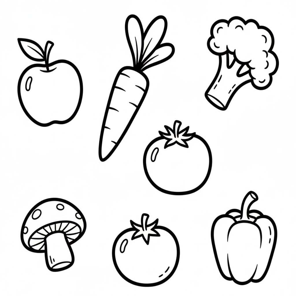 Kostenlos druckbare Gemüse