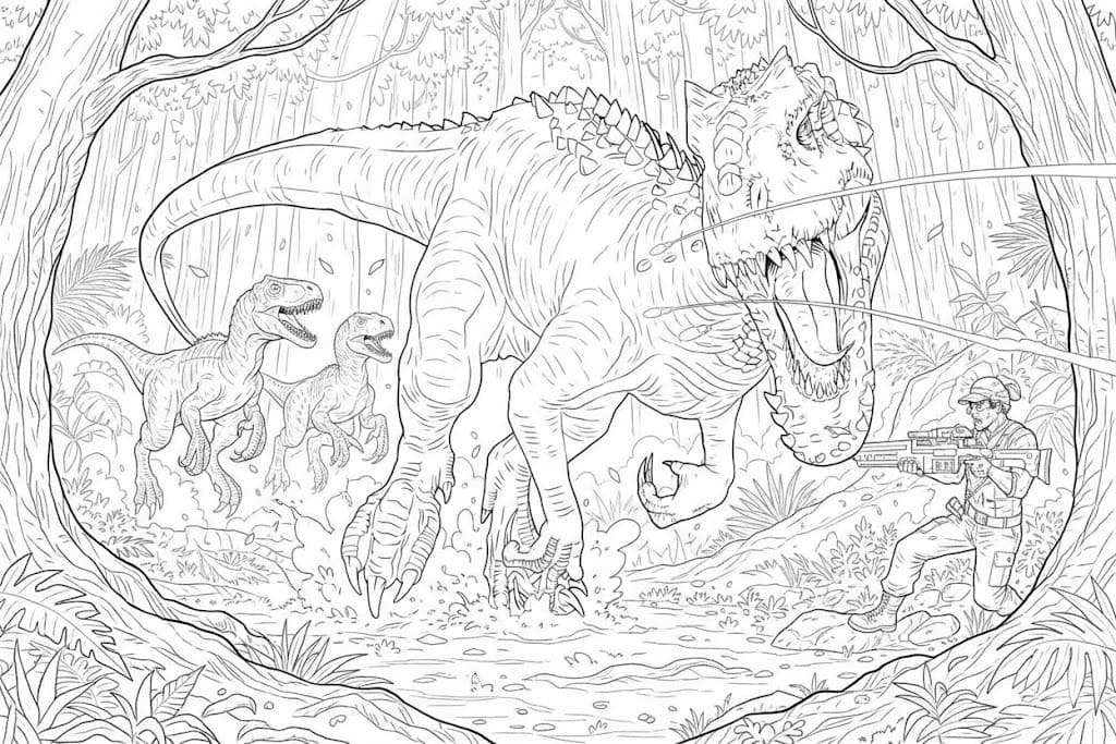 Kostenlos druckbare Indominus Rex