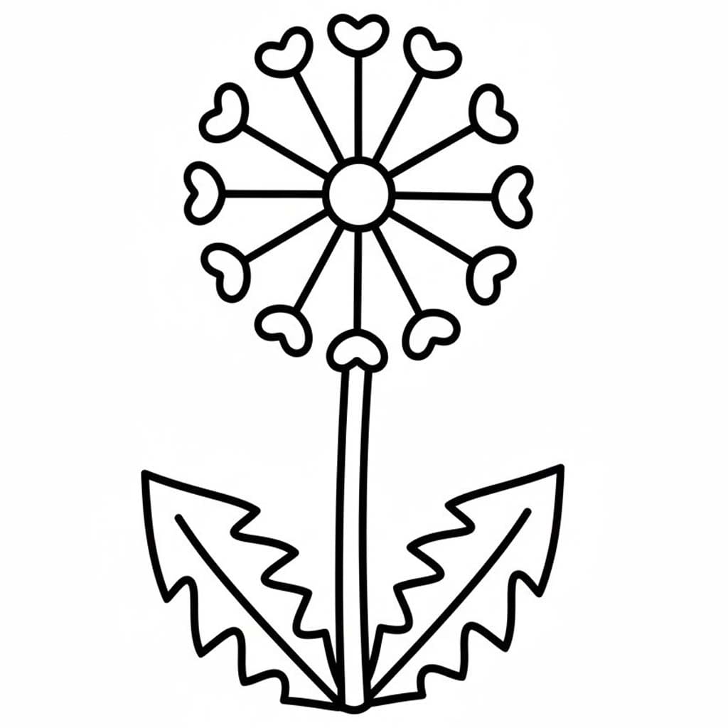 Kostenlos druckbare Pusteblume