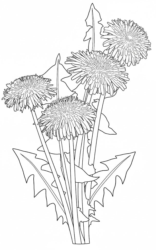 Pusteblume druckbare basisch