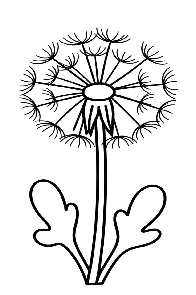 Pusteblume druckbare einfach