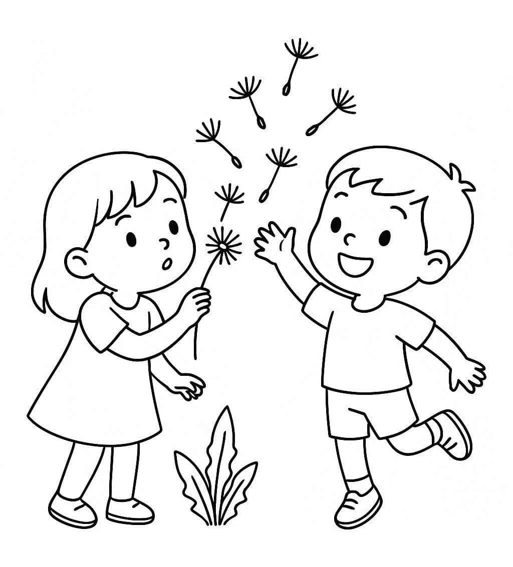 Pusteblume druckbare schlicht