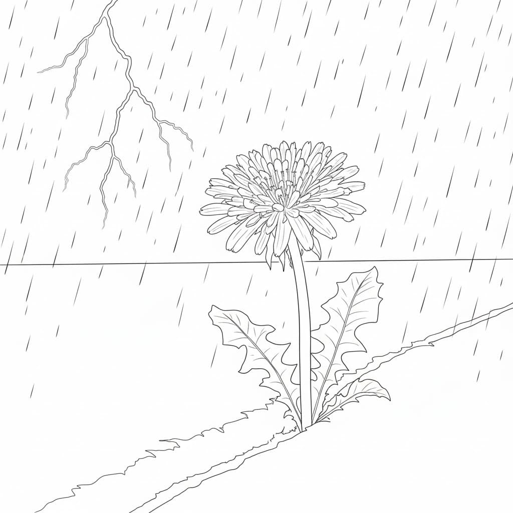 Pusteblume kostenlos druckbare