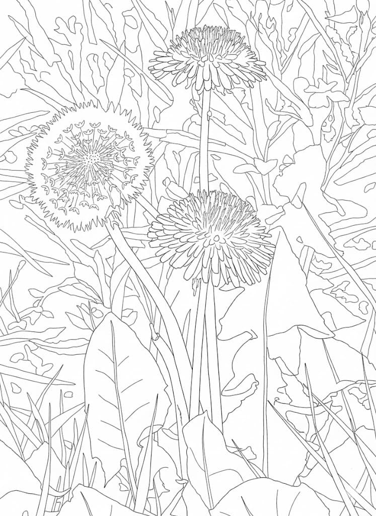 Pusteblume kostenlos druckbare für Kinder