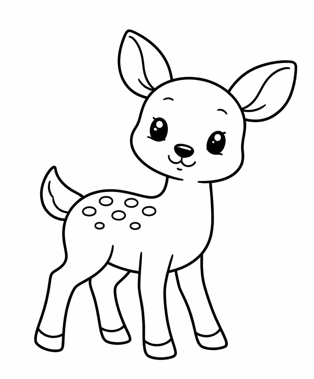 Rehkitz druckbare schlicht