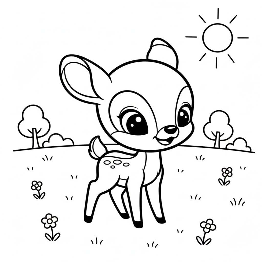 Rehkitz kostenlos druckbare