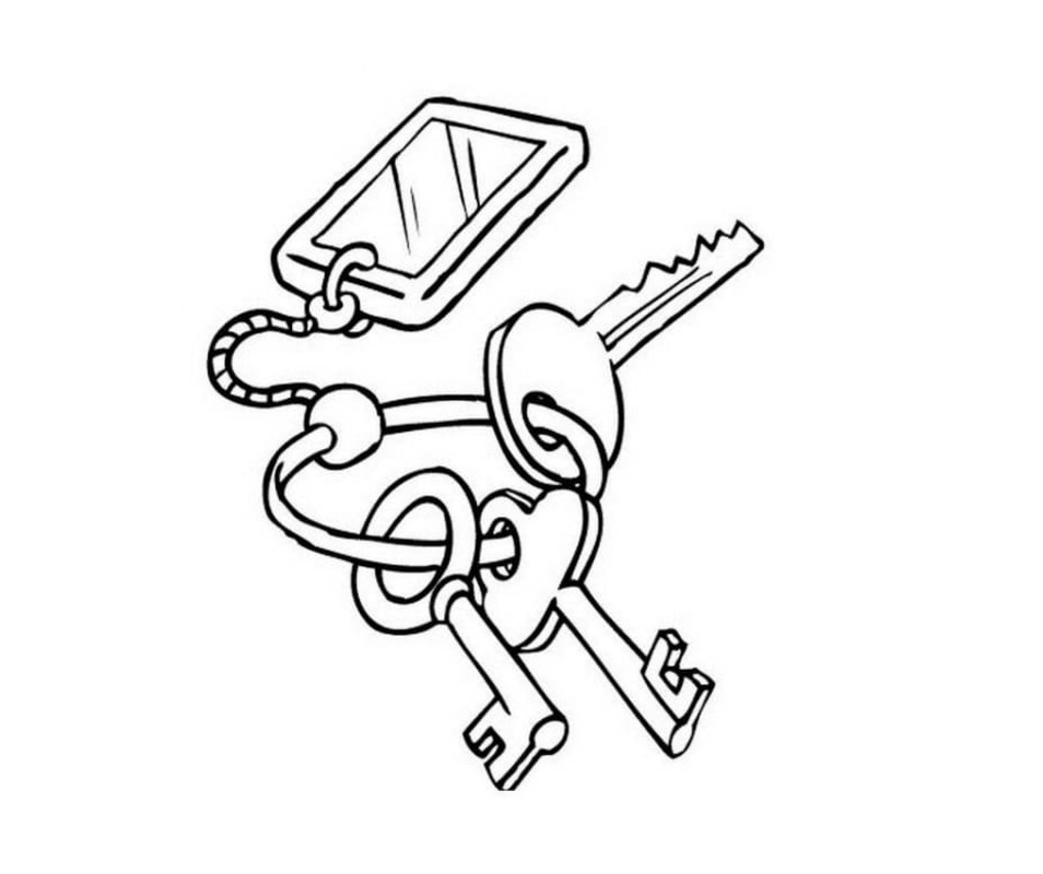 Schlüssel zum Ausdrucken für Kinder