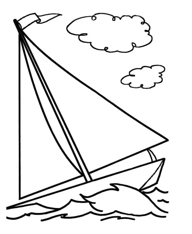 Segelschiff druckbare