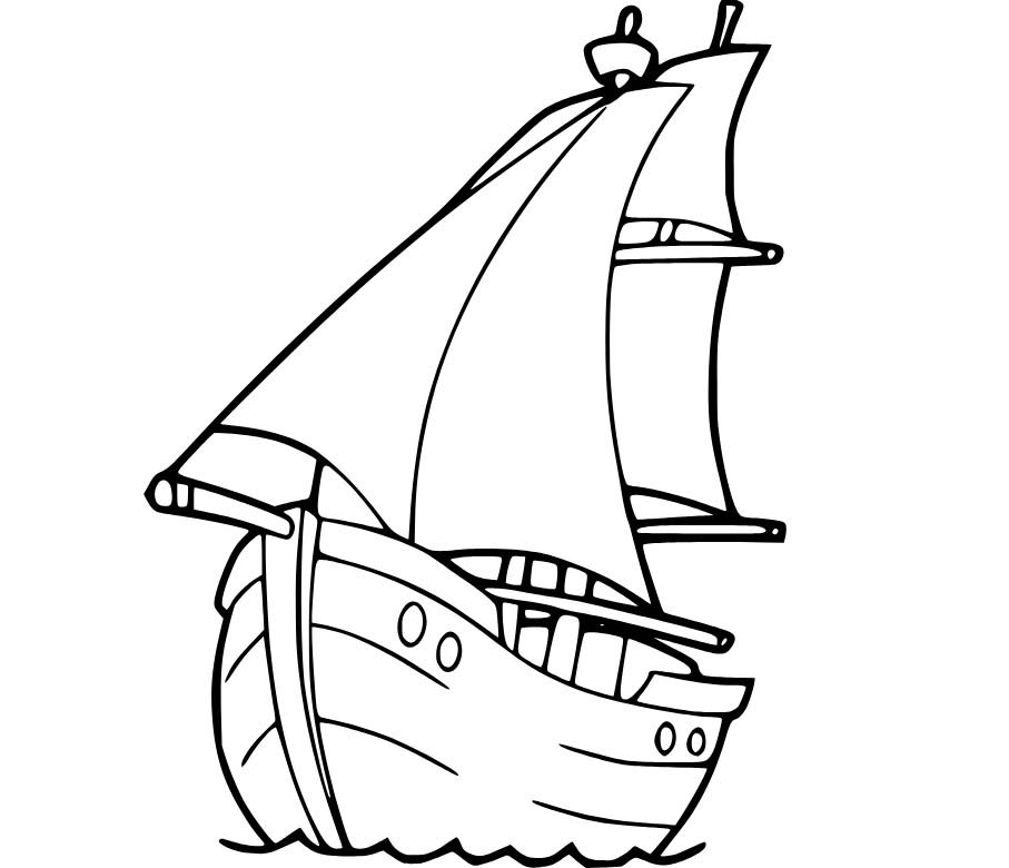 Segelschiff druckbare basisch