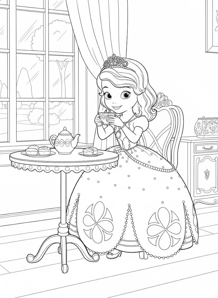 Sofia die Erste kostenlos druckbare für Kinder