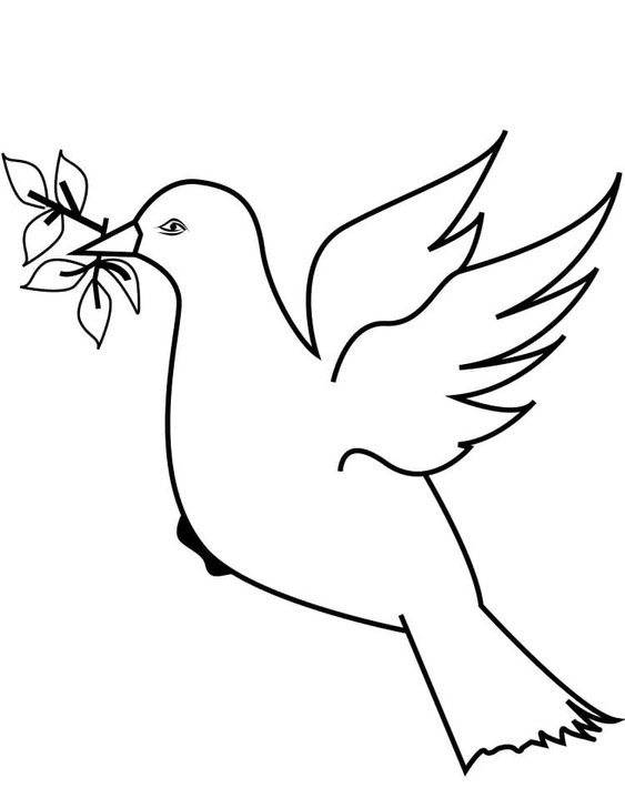 Friedenstaube coloring pages