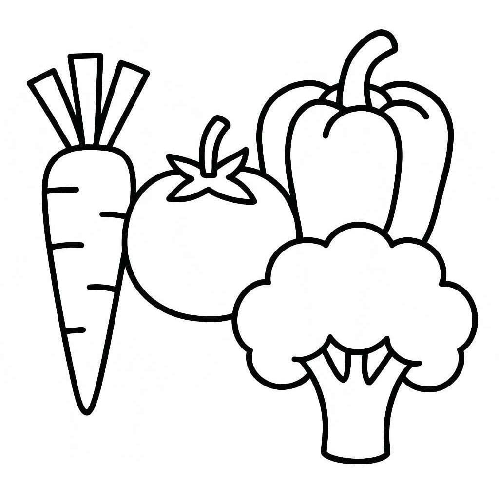 Gemüse coloring pages
