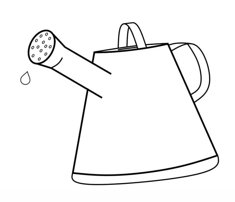 Zeichne Gießkanne kostenlos druckbare basisch