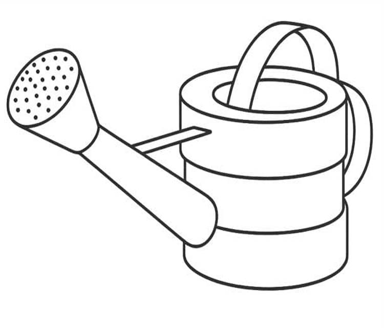 Zeichne Gießkanne kostenlos druckbare schlicht