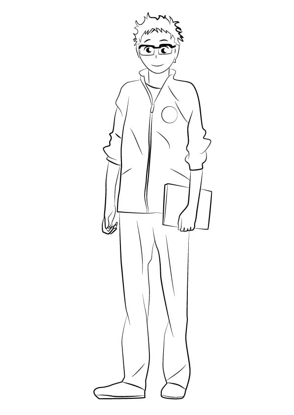 Zeichne Haikyuu kostenlos druckbare basisch