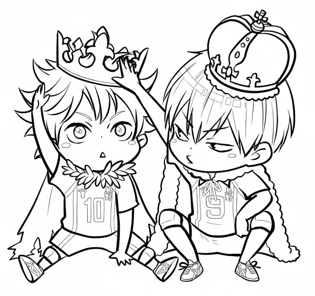 Zeichne Haikyuu schlicht