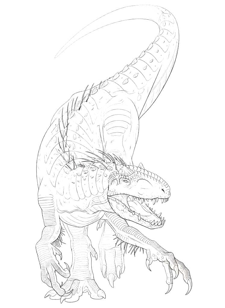 Zeichne Indominus Rex druckbare