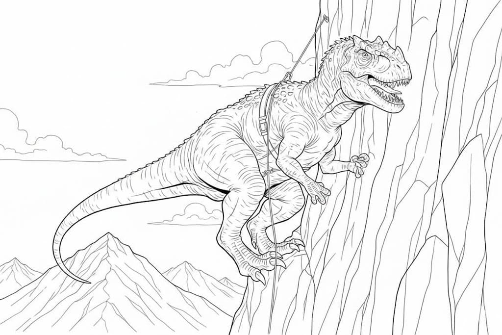 Zeichne Indominus Rex kostenlos druckbare