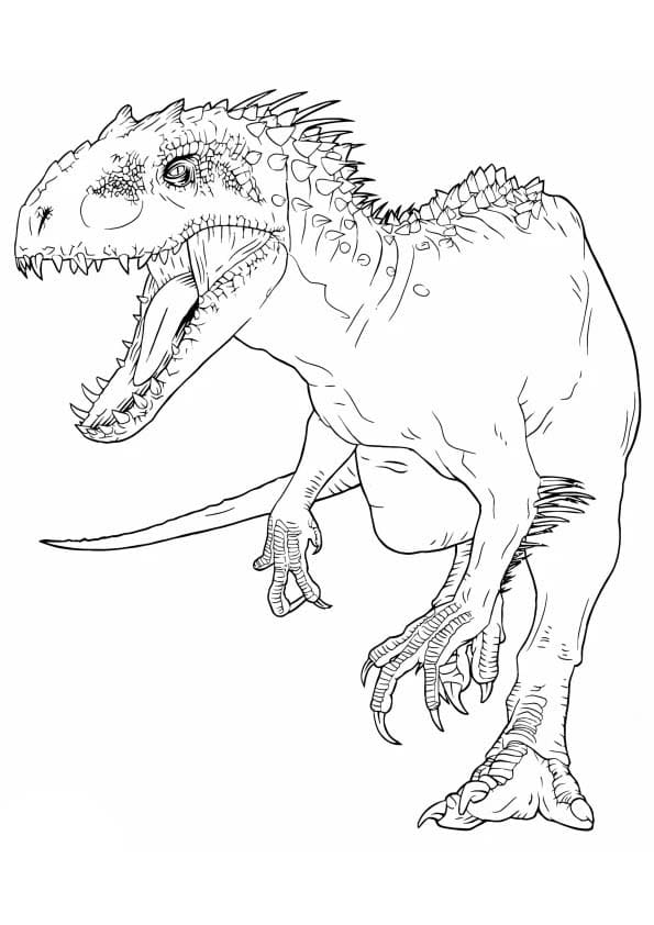 Zeichne Indominus Rex kostenlos einfach