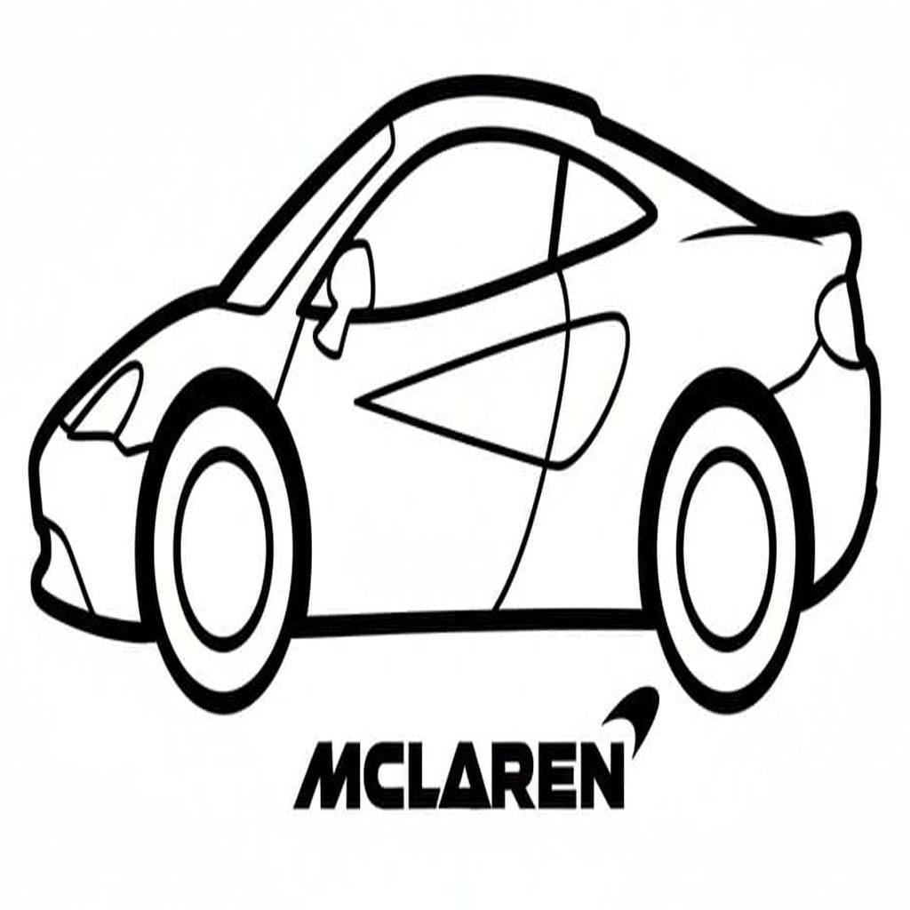 Zeichne McLaren für Kinder