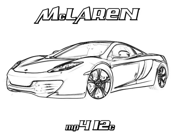 Zeichne McLaren kostenlos