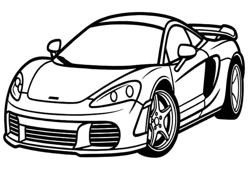 Zeichne McLaren kostenlos druckbare