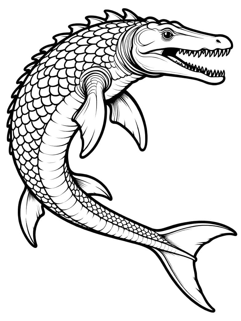 Zeichne Mosasaurus