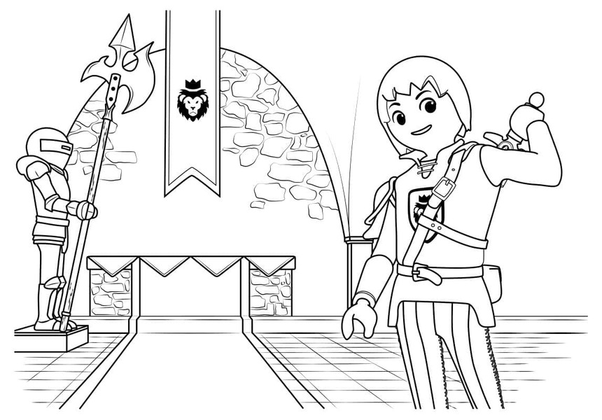 Zeichne Playmobil kostenlos basisch