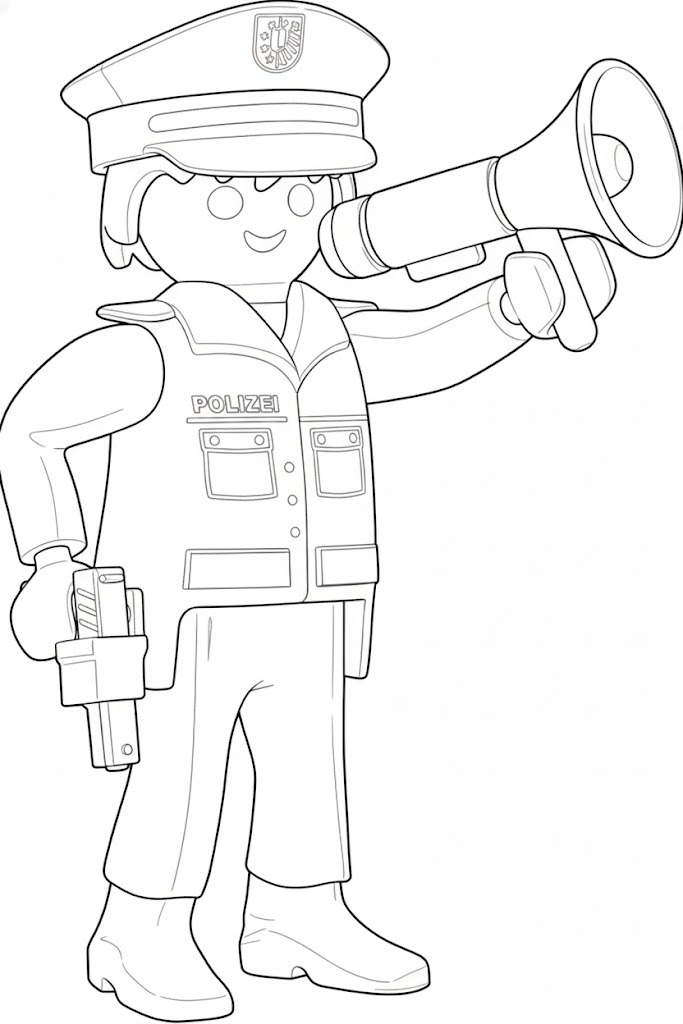 Zeichne Playmobil kostenlos druckbare