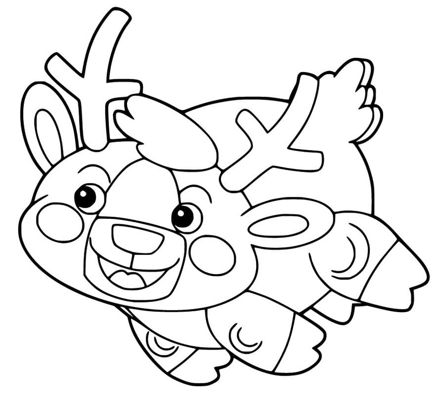 Zeichne Rehkitz druckbare basisch