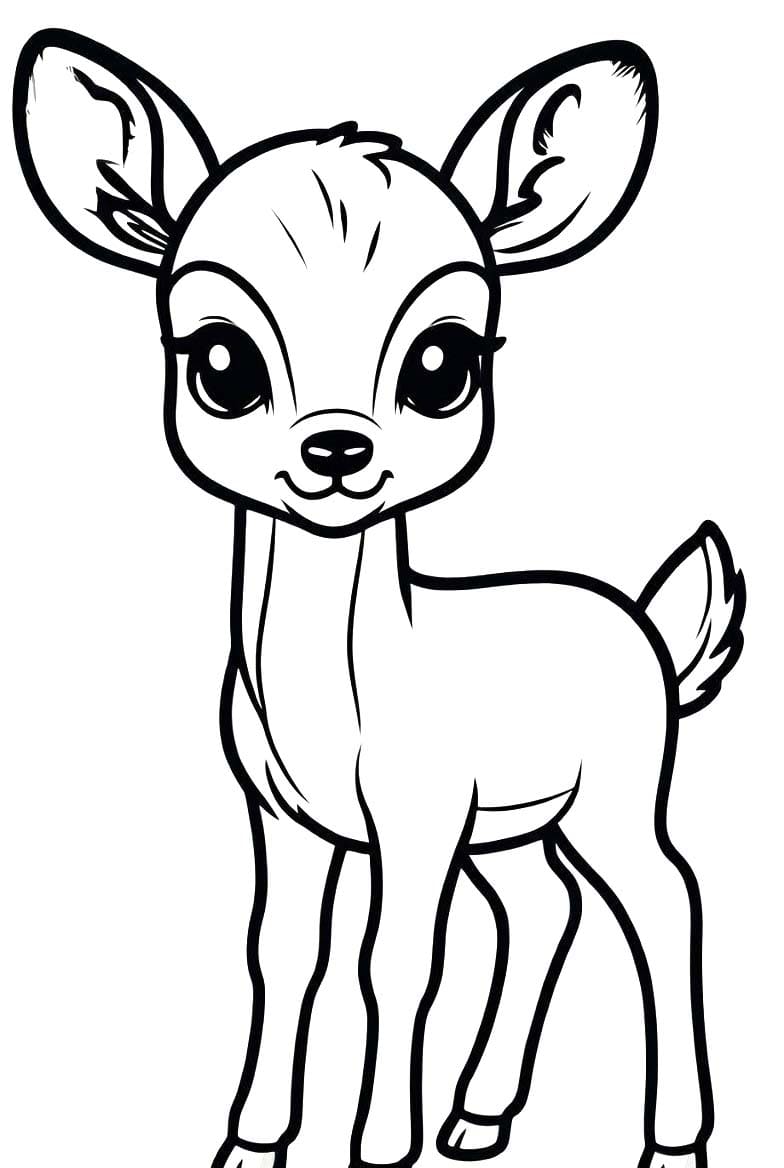 Rehkitz coloring pages