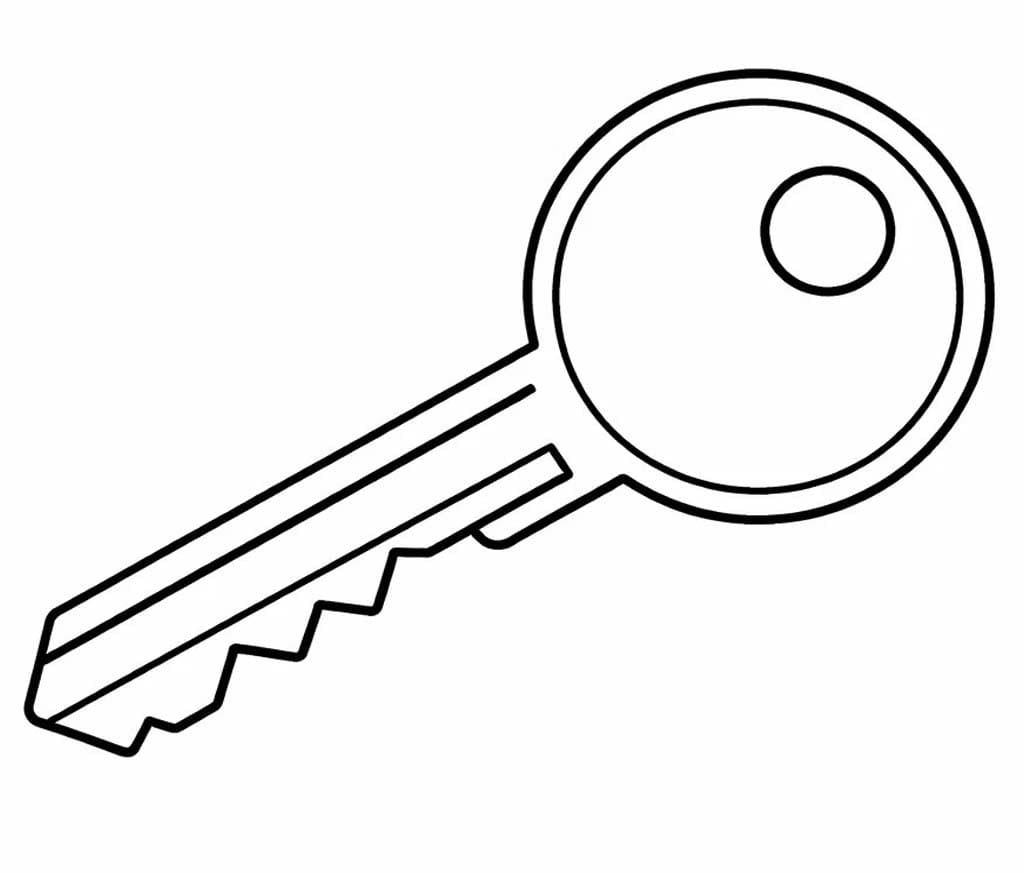 Zeichne Schlüssel für Kinder