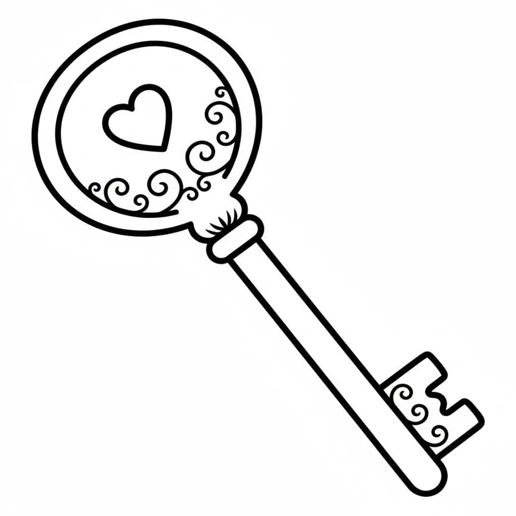 Zeichne Schlüssel kostenlos druckbare