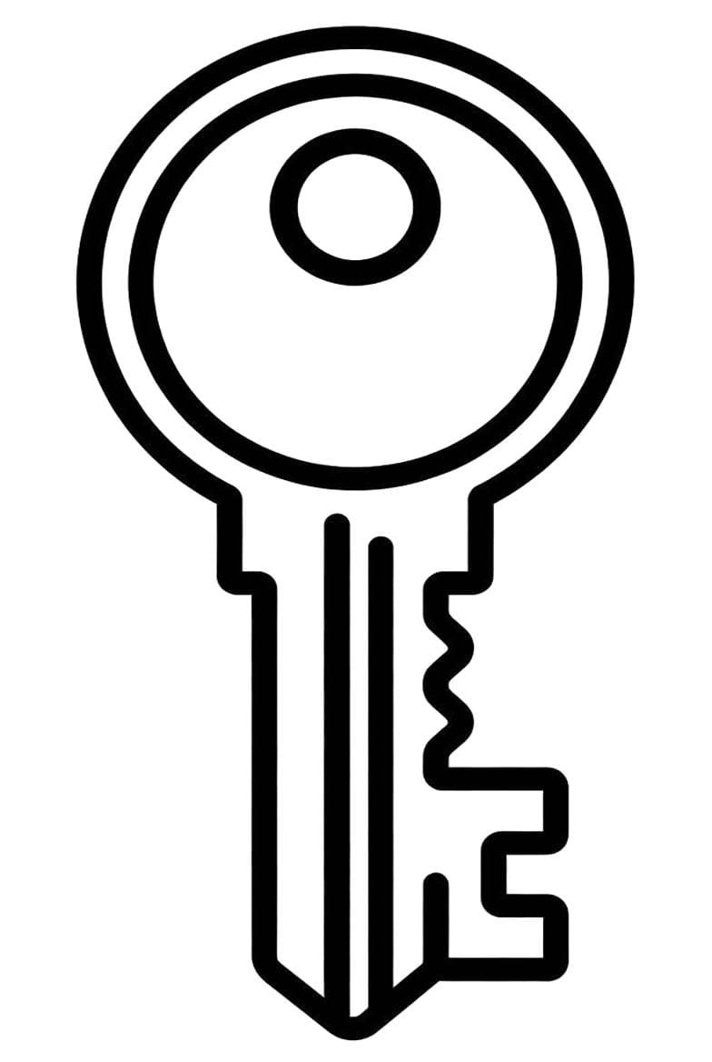 Zeichne Schlüssel kostenlos druckbare für Kinder
