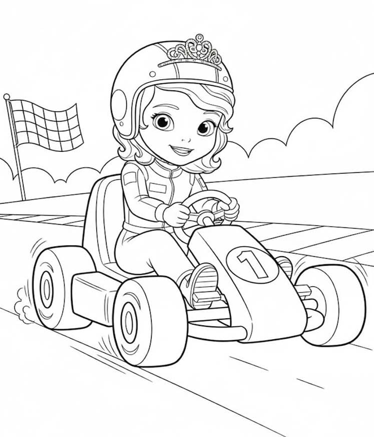 Zeichne Sofia die Erste kostenlos druckbare