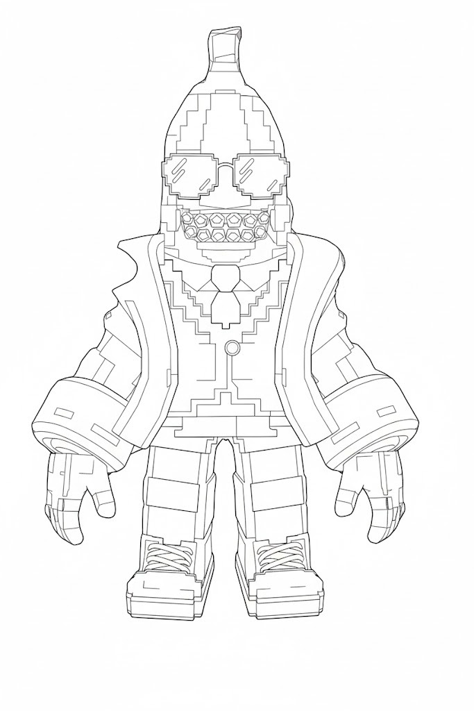 Zeichne Steal a Brainrot kostenlos druckbare