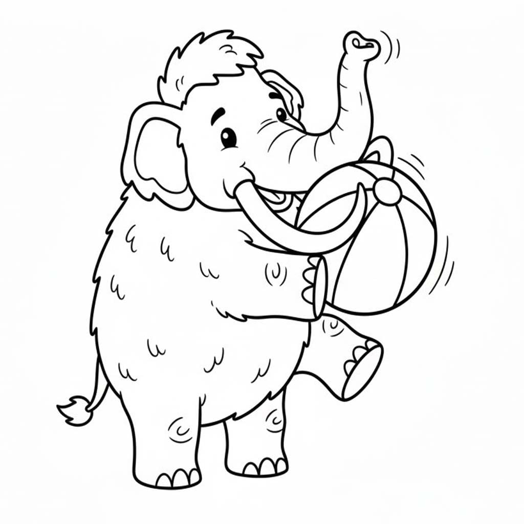 Mammut kostenlos druckbare für Kinder