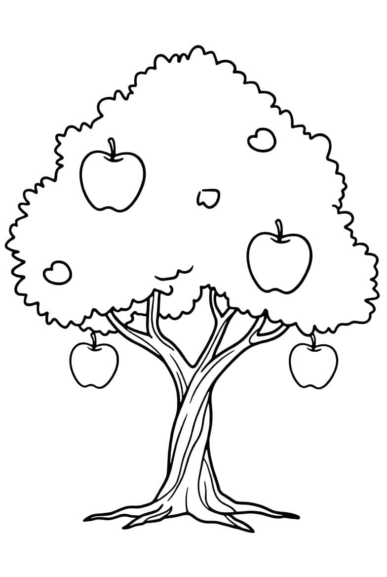 Apfelbaum kostenlos druckbare basisch