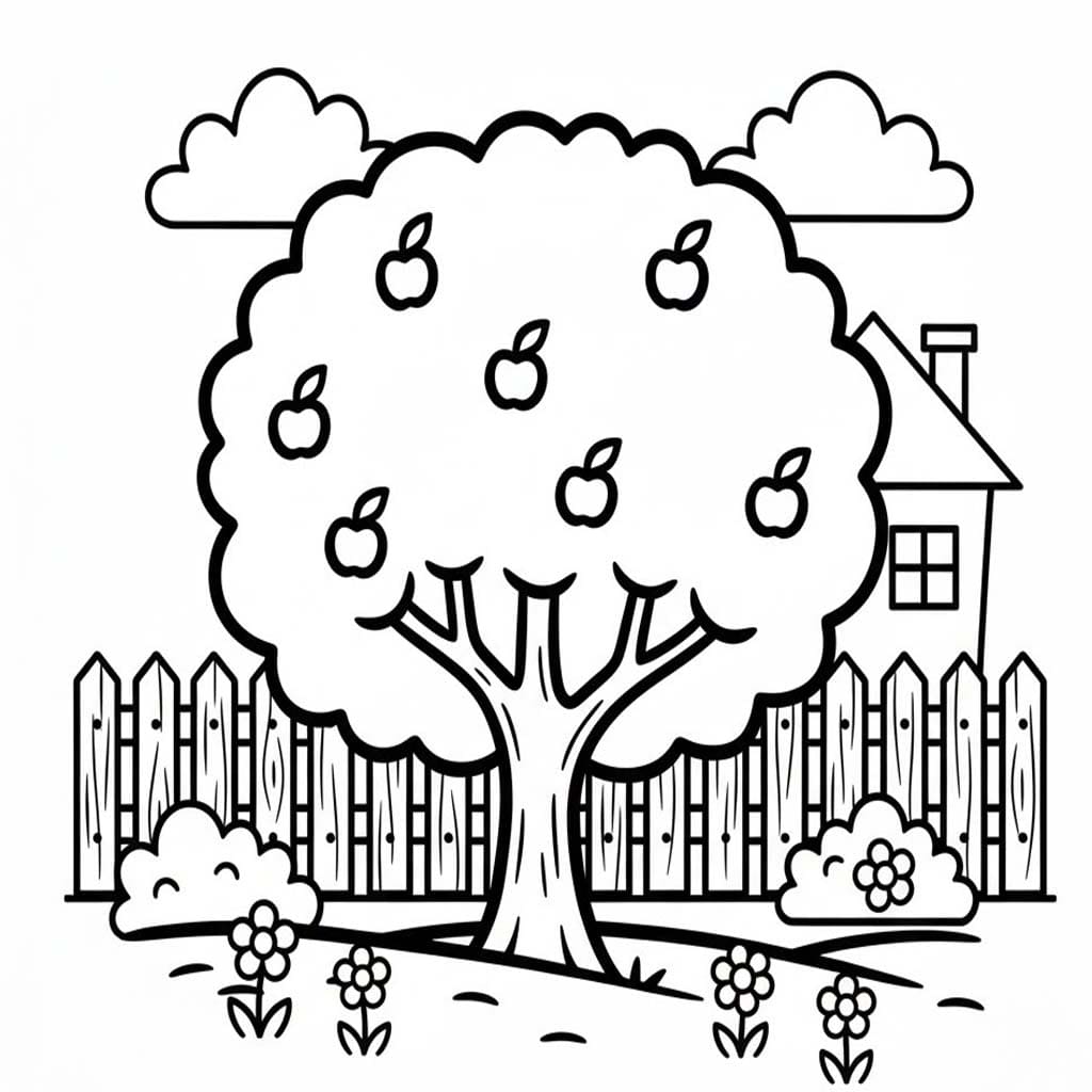 Apfelbaum kostenlos druckbare für Kinder