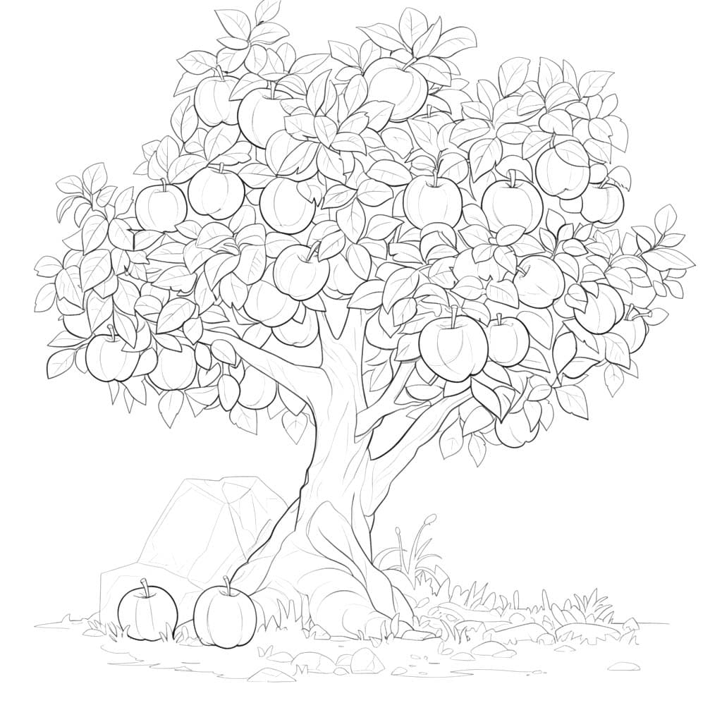 Apfelbaum kostenlos schlicht