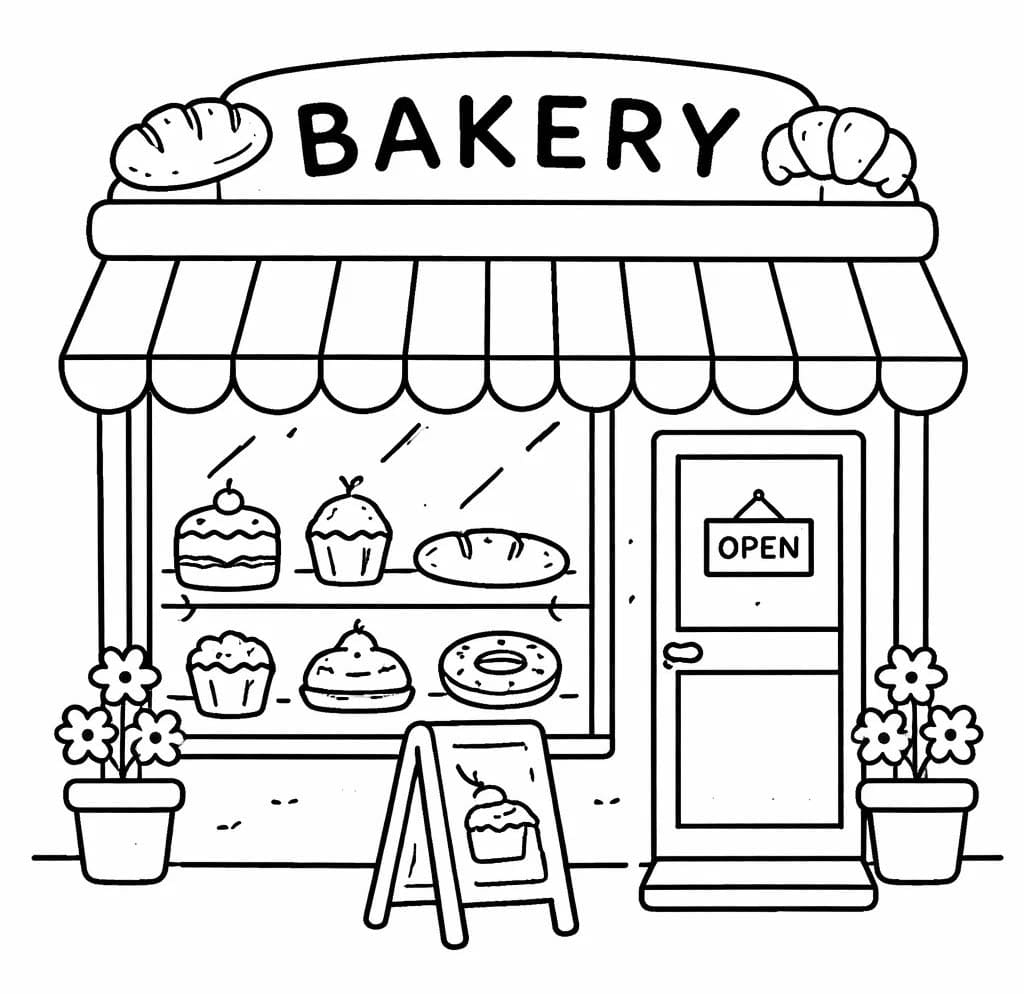 Bäckerei druckbare schlicht