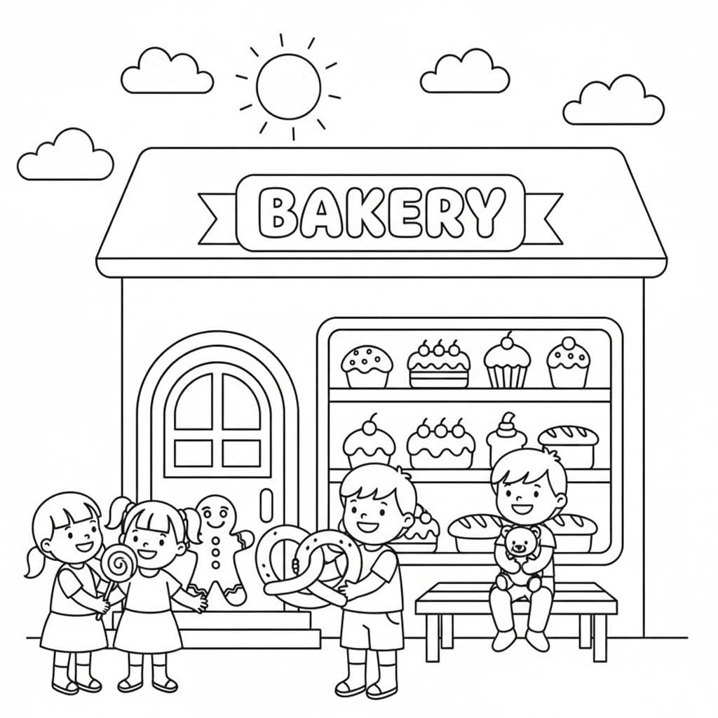 Bäckerei kostenlos druckbare für Kinder