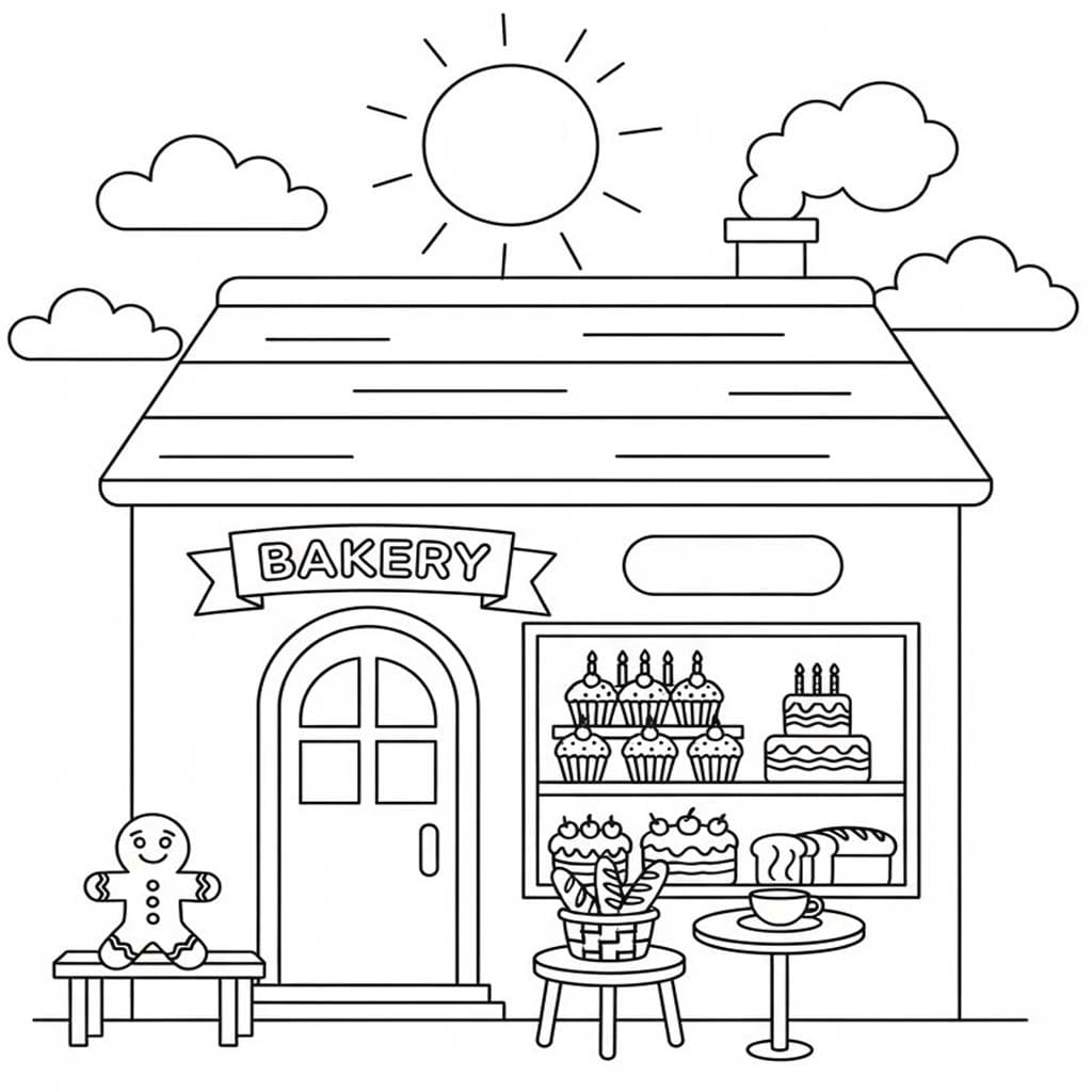 Bäckerei zum Ausdrucken